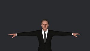 George-W-Bush 1 Hyper Realistic Full Body Fully Rigged