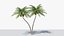 3D model Lowpoly Coconut Palm v5