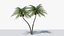 3D model Lowpoly Coconut Palm v5