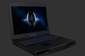 3d alienware m17x r4 model