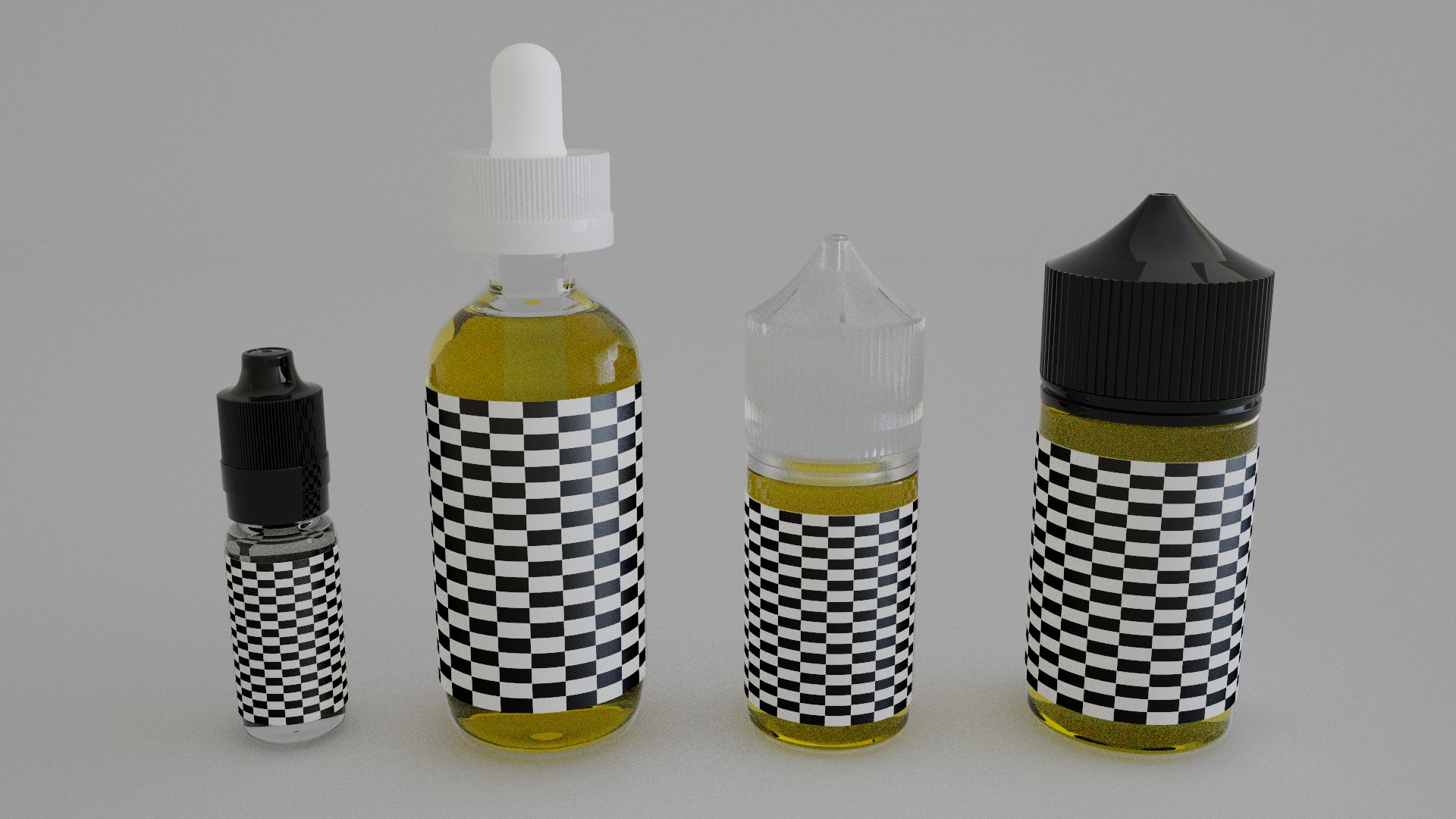 Vape Liquid Juice Bottle - Set A 3D - TurboSquid 2039159