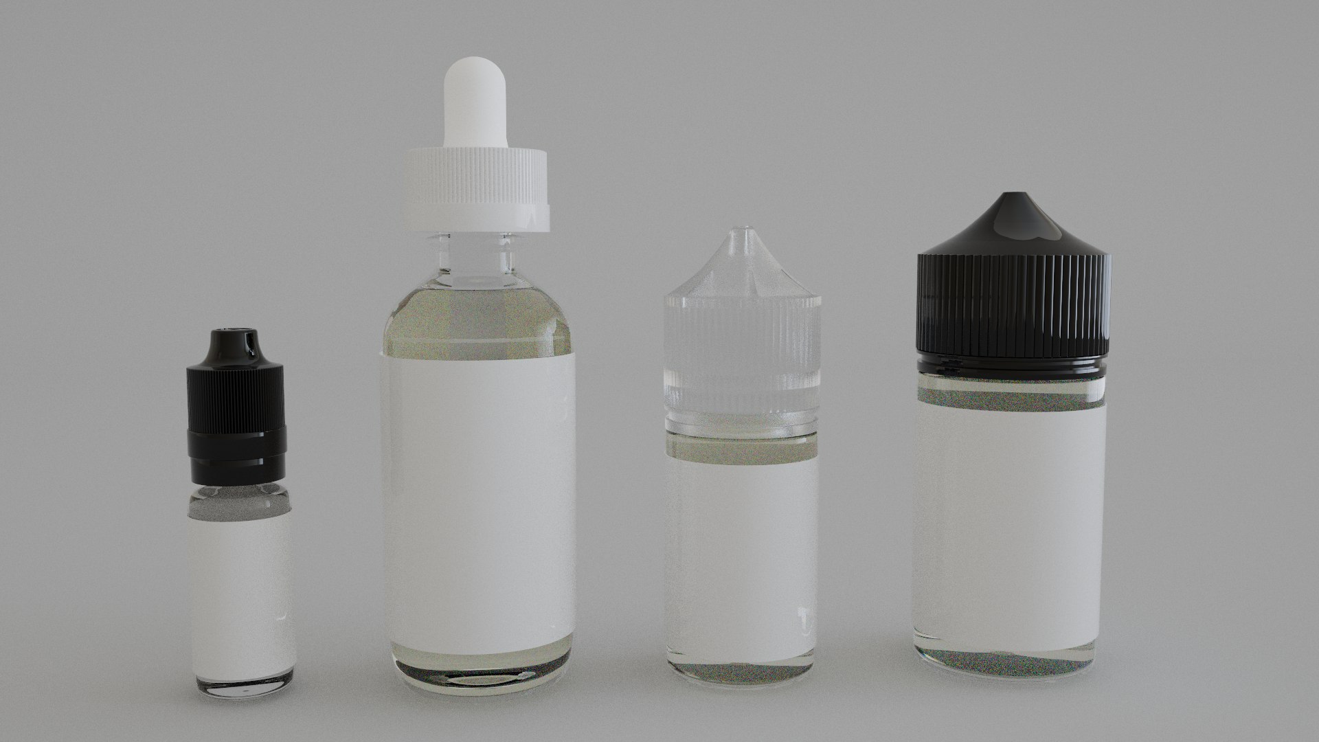 Vape Liquid Juice Bottle Set A 3D TurboSquid 2039159