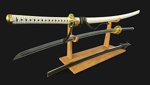 japanese katana sword 3D