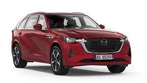 3D model Mazda CX-80 2025