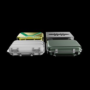 SCI-FI Steel Industrial Crates Containers Lootboxes Treasures 3D model