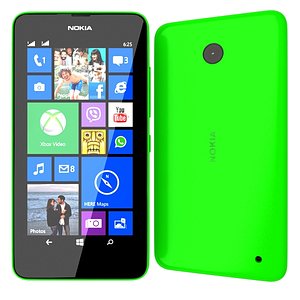 3ds max nokia lumia 630 green