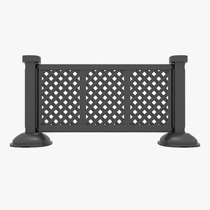 3D portable fence