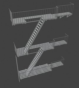 new york escape stairs model