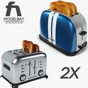 3d model toaster russell hobbs toast