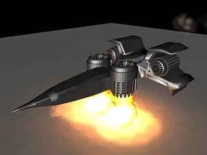 c4d space ship