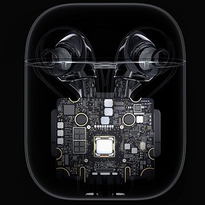 3D vacuum buds headphones generic  Case model