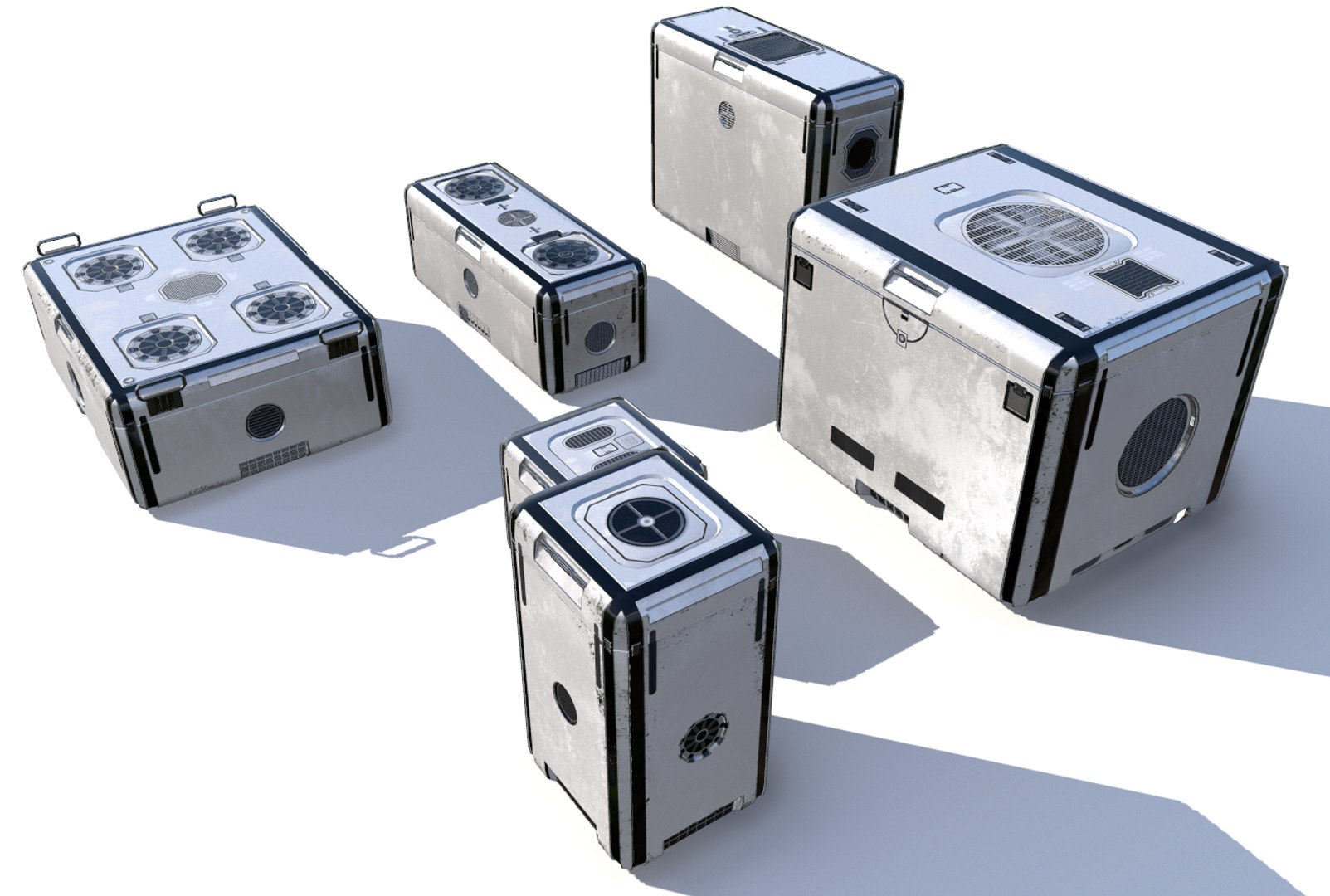 3D futuristic cargo storage crate model https://p.turbosquid.com/ts-thumb/Ed/IjPN8y/0n2aDhD3/screenshot001/png/1567683744/1920x1080/fit_q87/dbb477642cf6356eec5b7fc68de1546c28cb53ac/screenshot001.jpg