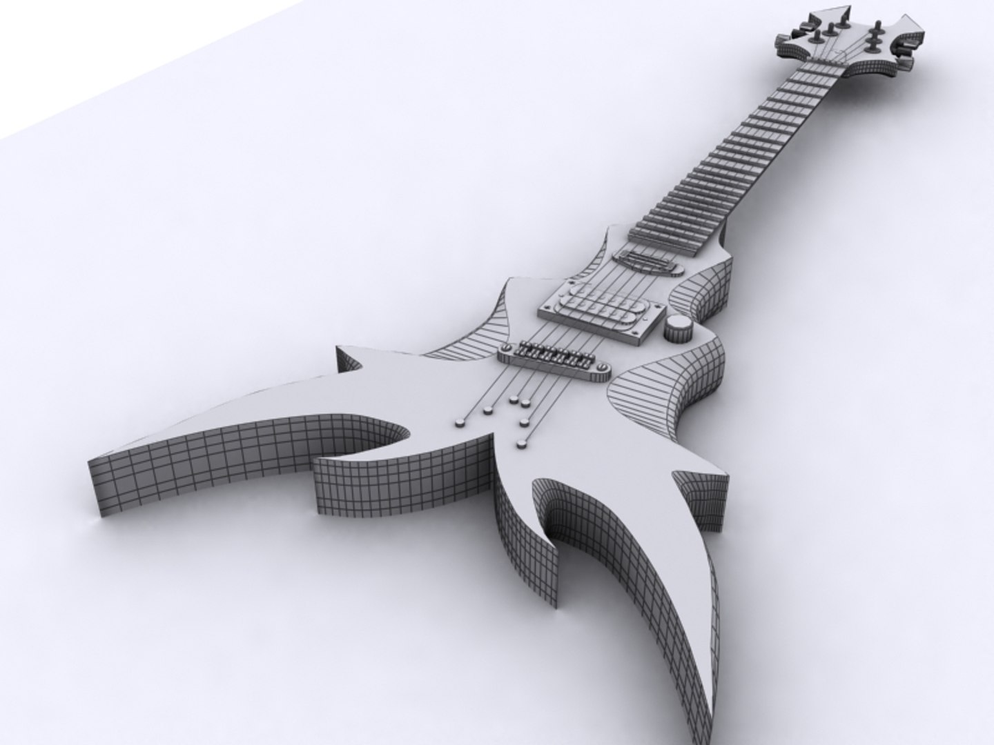 3d Bc Rich Draco Guitar