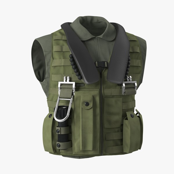 3d model military vest