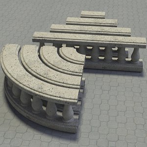 baluster set 3d model