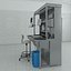 3d model table laboratory equipment