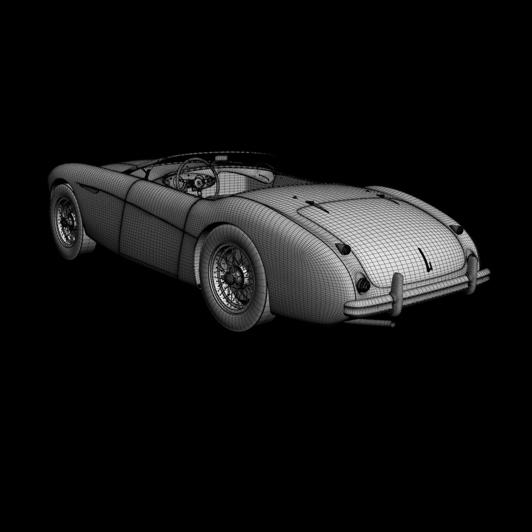 3d Model 1954 Austin-healey 100-4