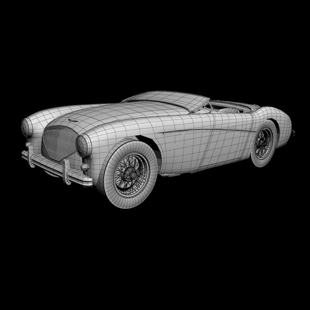 3d Model 1954 Austin-healey 100-4