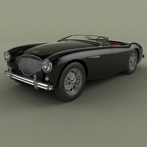 3d model 1954 austin-healey 100-4