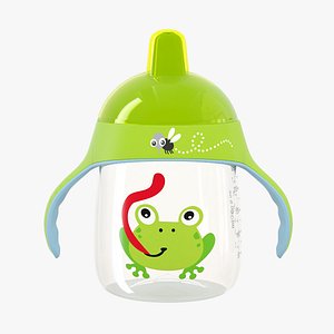 Green Spout Cup with Handles