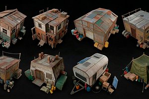 Post-Apocalyptic Buildings Pack