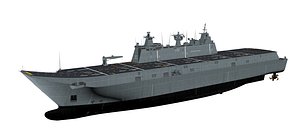 Canberra Class LHD - HMAS Canberra 3D model