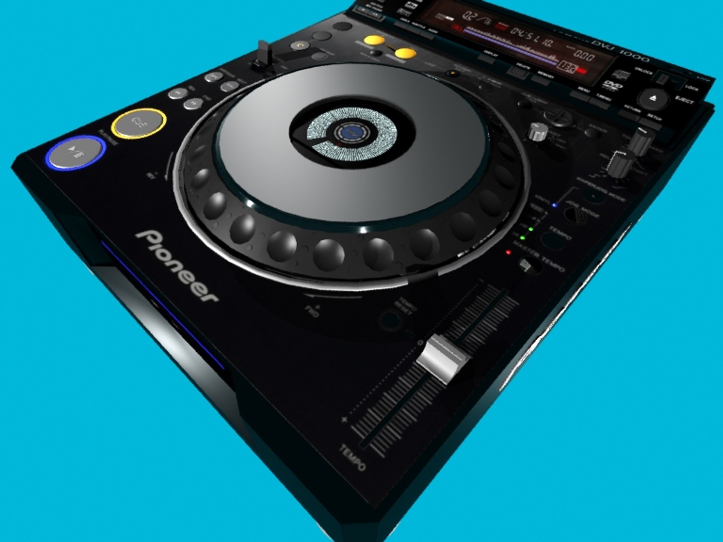 pioneer dvj-1000 vj 3d model