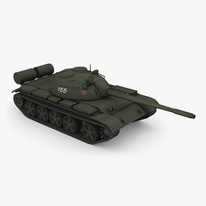 t-55a medium tank 3D model