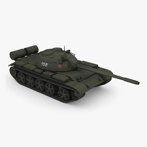 T-55A Medium Tank Low Poly