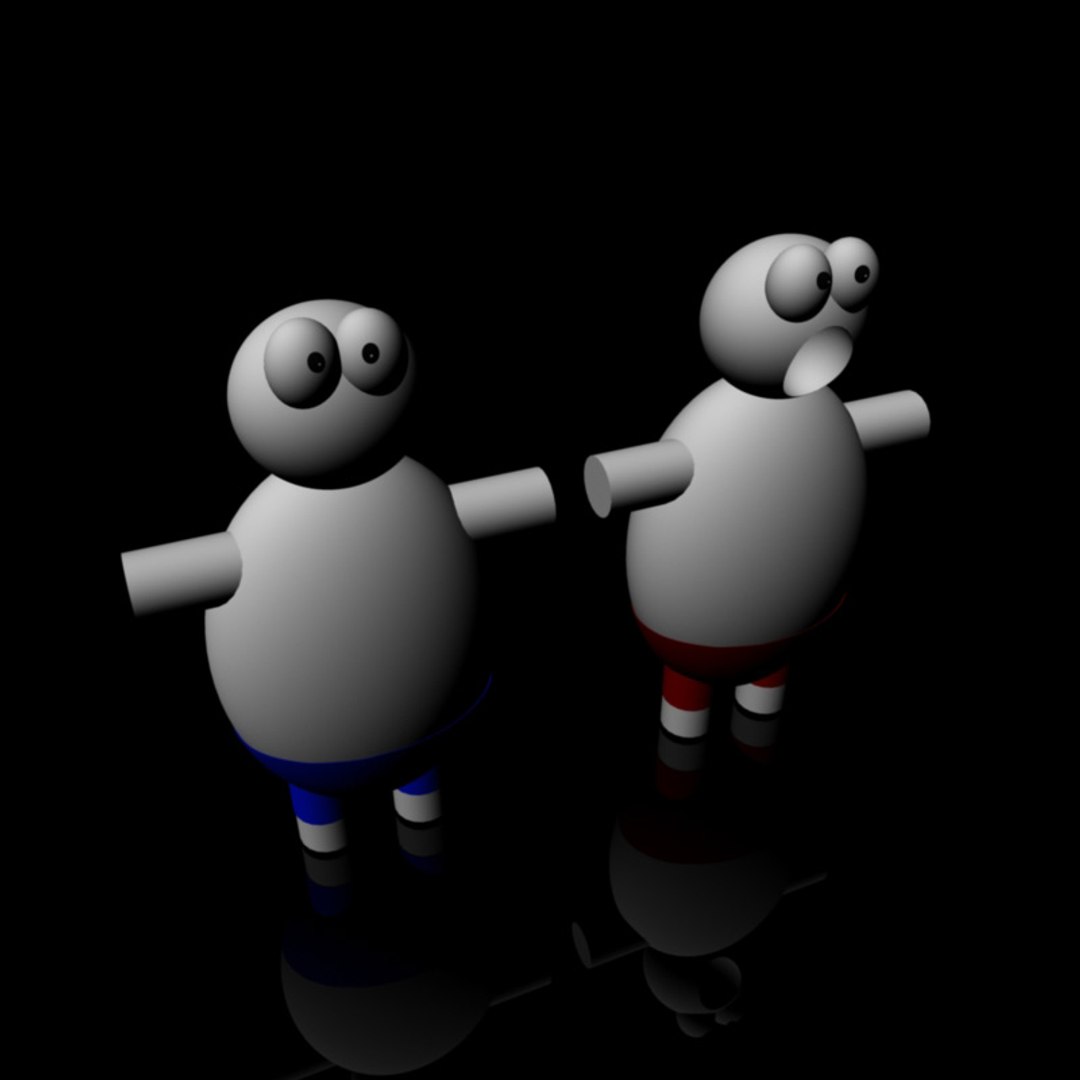 Free Obj Model Cartoon Face