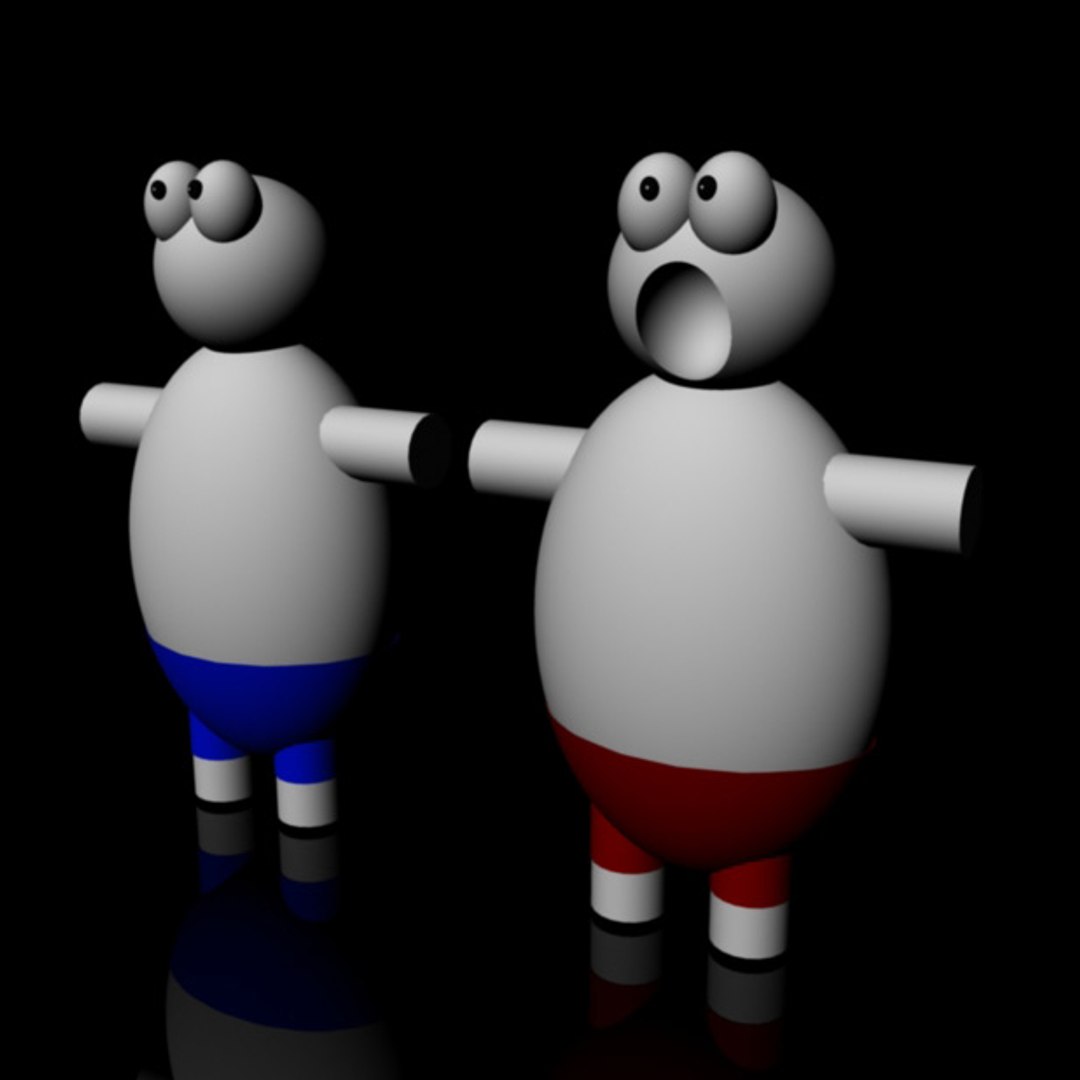 Free Obj Model Cartoon Face