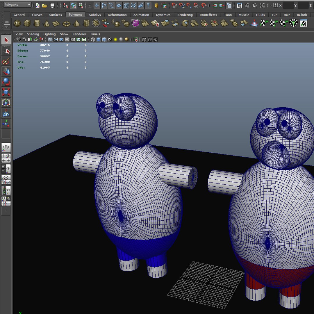 Free Obj Model Cartoon Face