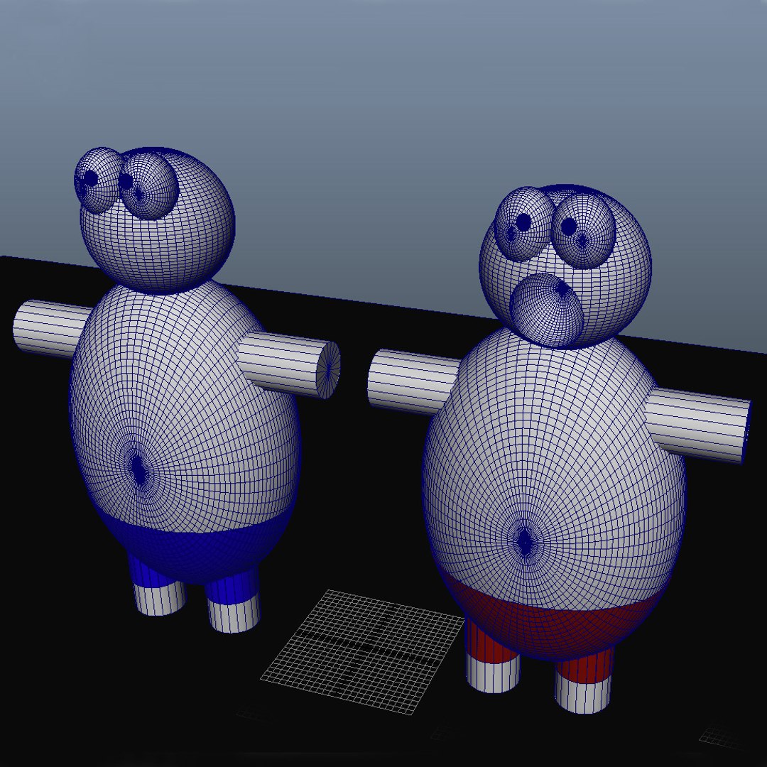 Free Obj Model Cartoon Face