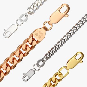 Diamond cut Curb chain  CH007