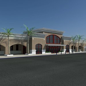 Modern Supermarket Grocery Store Building Outlet 2 - Health Food Department Business