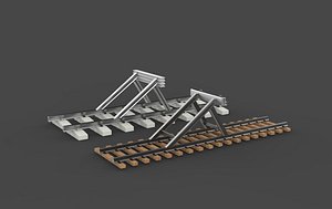 Buffer stop 3D model 3D model