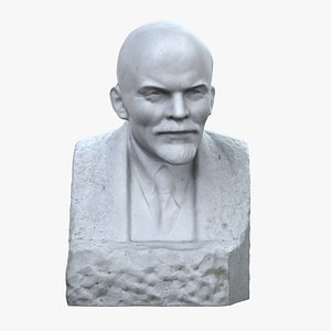 3D Lenin Marble Bust model