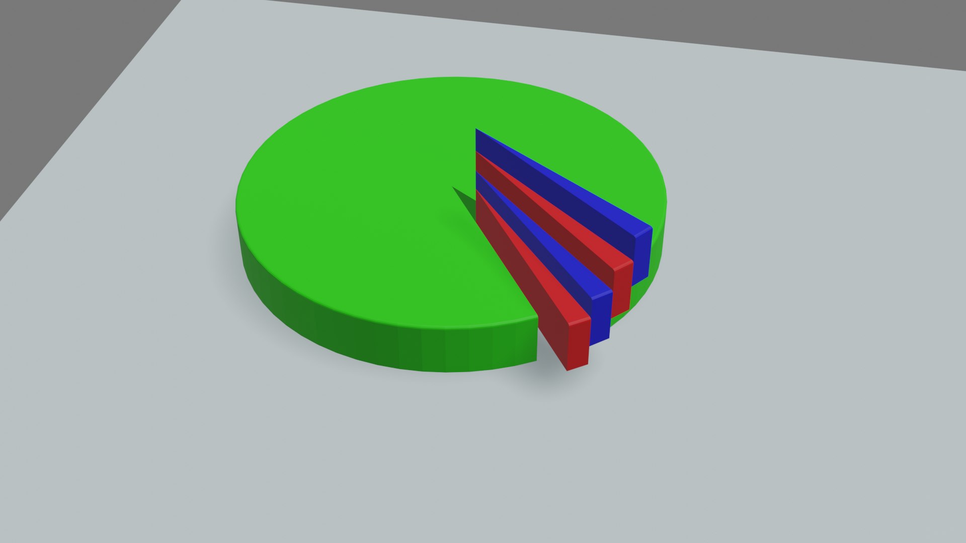 Free Simple Pie Chart 3D Model - TurboSquid 1450128