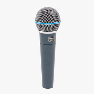 Shure Beta 58a Microphone 3D model
