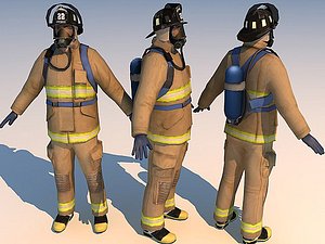 fireman 01 3d model