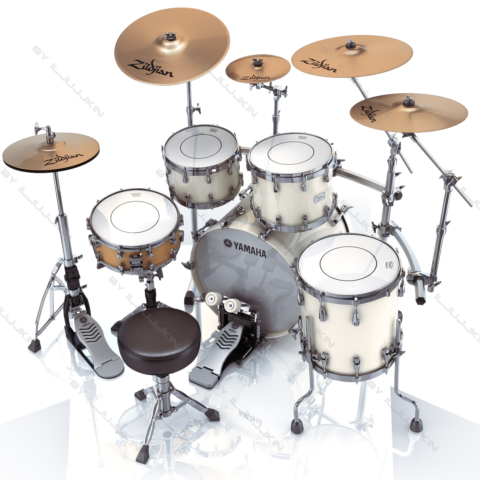 3d max acoustic drum sets yamaha