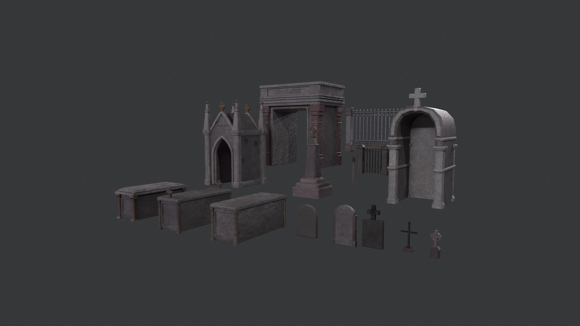 3D Tombs Colleccion Model - TurboSquid 2370374