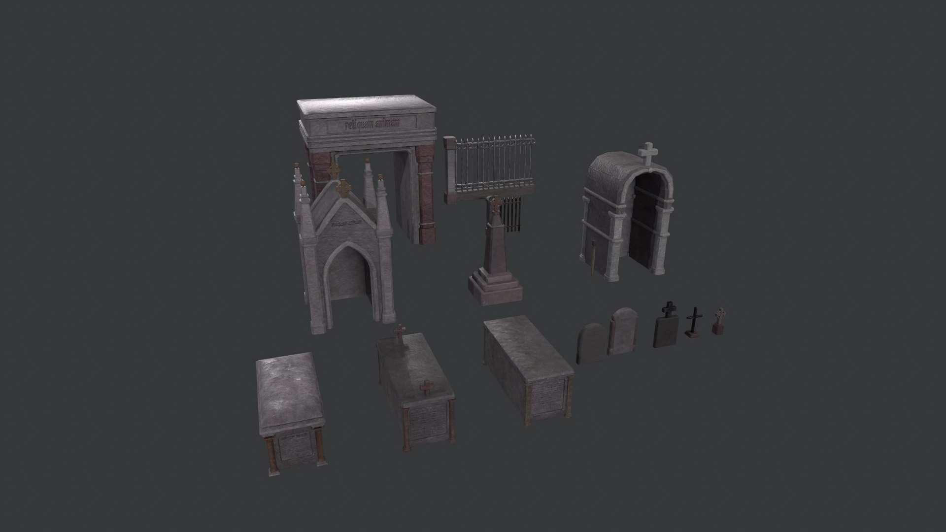 3D Tombs Colleccion Model - TurboSquid 2370374