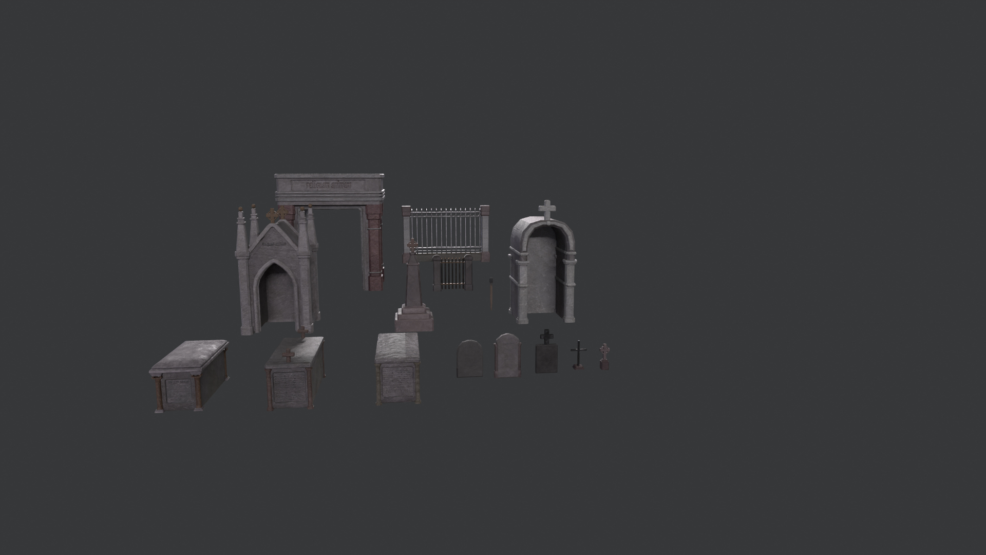 3D Tombs Colleccion Model - TurboSquid 2370374