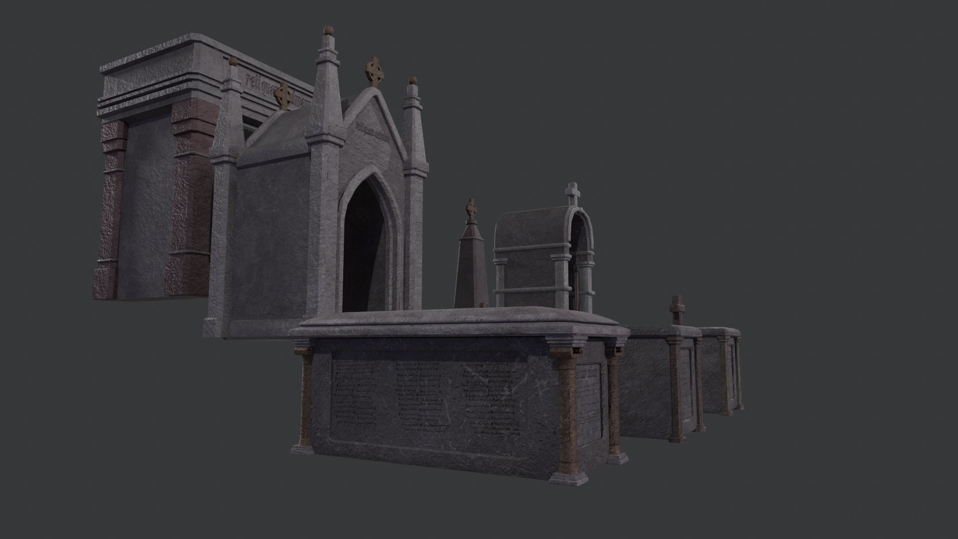 3D Tombs Colleccion Model - TurboSquid 2370374