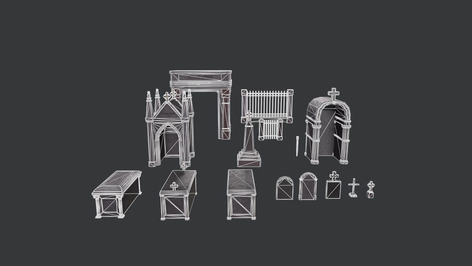 3D Tombs Colleccion Model - TurboSquid 2370374