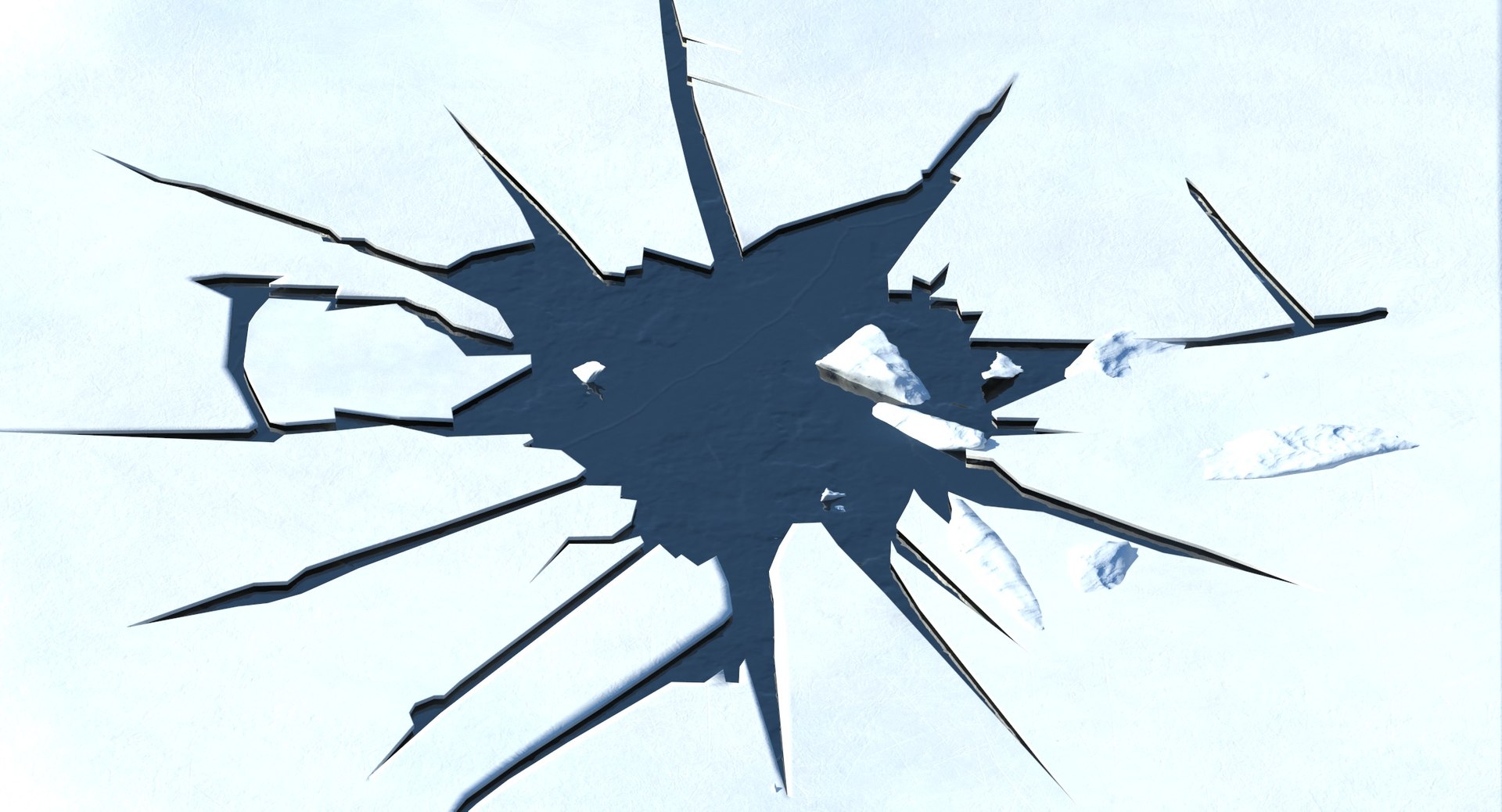 3D Ice Cracked Pose 03 - TurboSquid 1624086