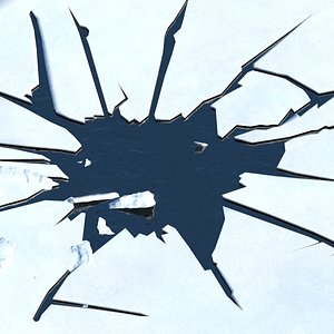 3D ice cracked pose 03