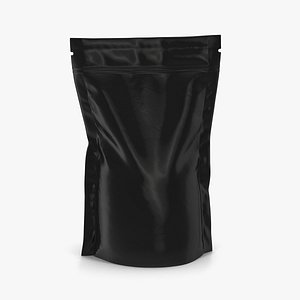 Vacuum Sealed Pouch Bag Black Plastic
