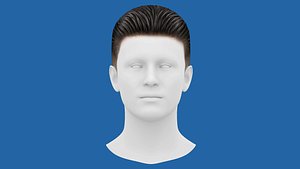 3D Low Poly Realistic Hair 5 for Games